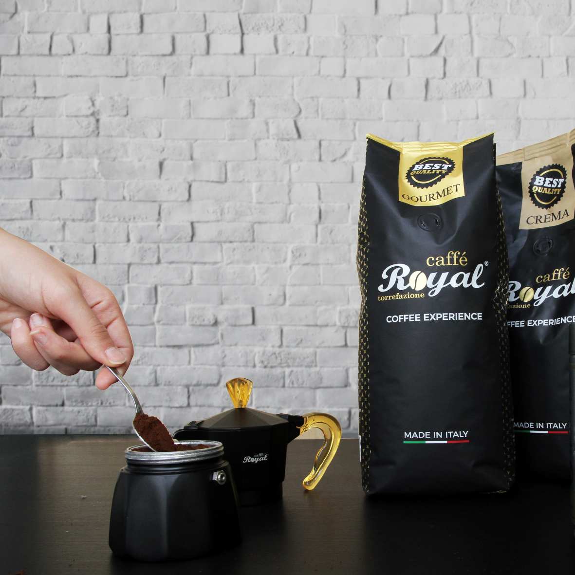 Royal Koffiebonen en Gemalen koffie